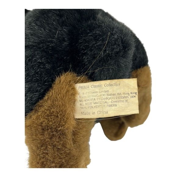 E & J Limited Rottweiler Prima Classic Collection Realistic Plush Dog 12” Rottie - Picture 8 of 9